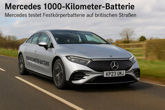 Batería de 1000 kilómetros de Mercedes: Mercedes prueba una batería de estado sólido en carreteras británicas. (Fuente de la imagen: DallE3)