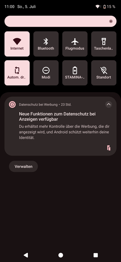 Reseña del Sony Xperia 1 VIII: interfaz de usuario de Android
