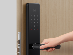 La Xiaomi Smart Door Lock E20 versión Wi-Fi cuenta con un escáner de huellas dactilares. (Fuente de la imagen: Xiaomi)