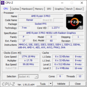 Información del sistema - CPU-Z CPU