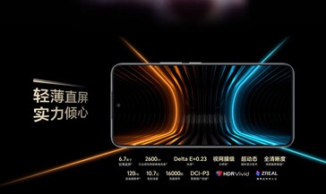 El dispositivo viene con una impresionante pantalla AMOLED de 6,7 pulgadas a 120 Hz (Fuente: Honor)