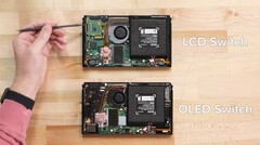 Los modelos OLED de Nintendo Switch contienen algunos cambios respecto a la versión LCD. (Fuente de la imagen: iFixit)