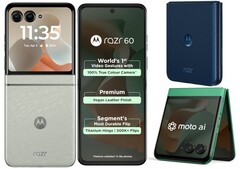 El teléfono plegable Motorola Razr 60 incorpora un procesador MediaTek Dimensity 7400X (Fuente de la imagen: Motorola)