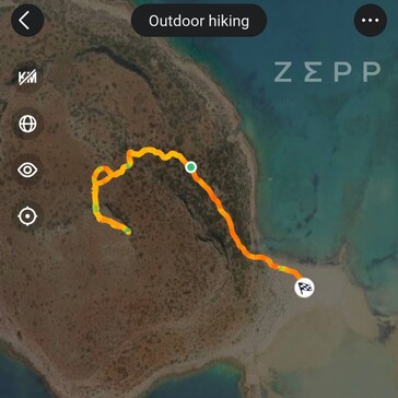 El seguimiento de la actividad funciona de forma fiable y se puede visualizar un mapa durante las actividades al aire libre