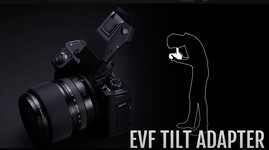 La GFX100 II admite un adaptador de inclinación EVF opcional (Fuente de la imagen: Fujifilm)