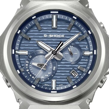 Un primer plano de la esfera azul del GST-B1000-2A.