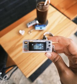 Si la diminuta pantalla LCD no es lo suficientemente de la vieja escuela, siempre puede utilizar el visor más pequeño (Fuente de la imagen: Kodak)