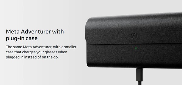 Las nuevas Meta Glasses, de 249 dólares, cuentan con un estuche con conector.