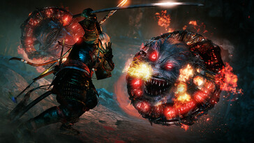Una imagen que muestra una batalla en Nioh: Complete Edition.
