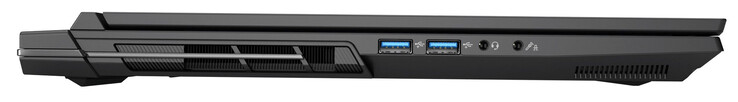 Izquierda: 2 USB 3.2 Gen 2 (USB-A), toma de audio combinada, audio 2 en 1 (entrada de micrófono u óptica S/PDIF)