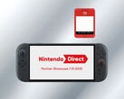 Tarjeta Game-Key de Switch 2 mostrada sobre la consola (Fuente de la imagen: Nintendo of America con ediciones)