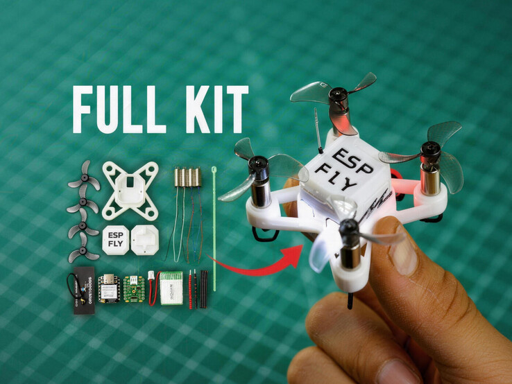 El kit también contiene piezas impresas en 3D