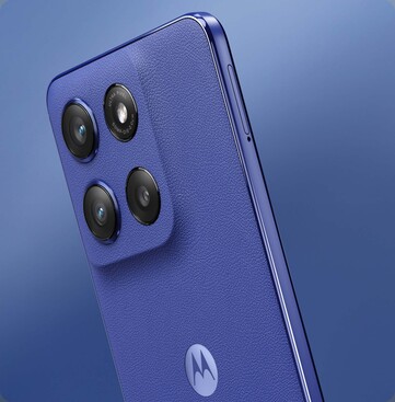El Motorola Edge 60 Stylus tiene una parte trasera de cuero vegano. (Fuente de la imagen: Motorola)