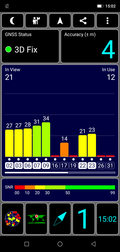 Prueba de GPS al aire libre