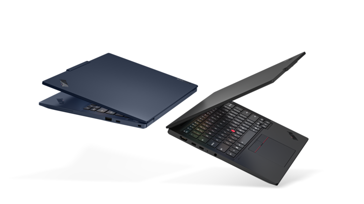 El Lenovo ThinkPad T14s Gen 7 en azul y negro.