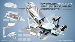 Un proyecto de código abierto ha combinado LEGO, un Arduino y un Pi de frambuesa en un microscopio de trabajo. (Fuente de la imagen: Yuksel Temiz)