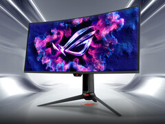 El último monitor para juegos QD-OLED de 34 pulgadas de Asus ofrece una resolución de 1440p, una frecuencia de actualización de 360 Hz y hasta 1.300 nits de brillo máximo. (Fuente de la imagen: Asus)