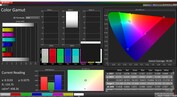 Gama de colores 95,3% - Gama amplia frente a DCI P3