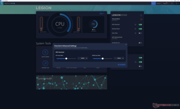 Configuración predeterminada del overclock de la GPU