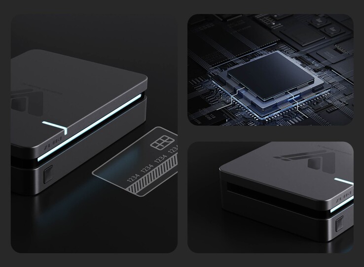 El mini PC Vividnode ocupa un espacio impresionantemente compacto.